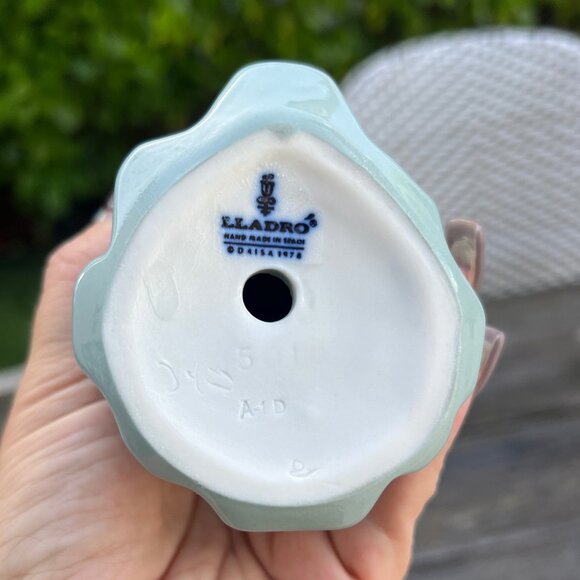 VINTAGE Lladro Figurine Prissy Coiffure Girl - Girl with Straw Hat #5010, Spain - Picture 11 of 11